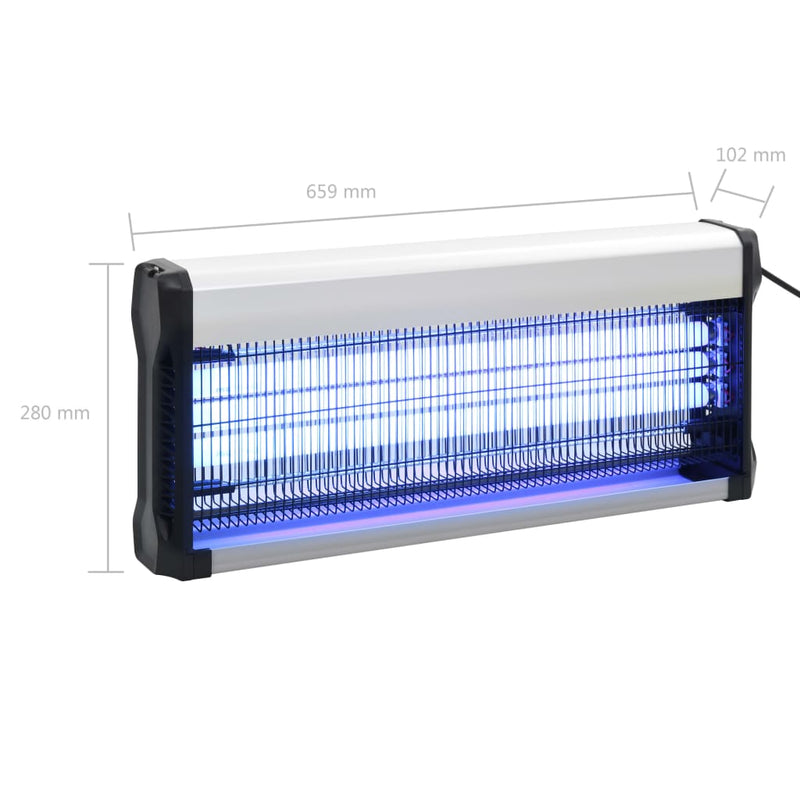 Insectenverdelger Aluminium Abs Zwart