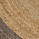 Vloerkleed Handgemaakt Met Grijze Rand Jute