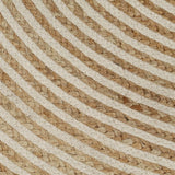 Vloerkleed Handgemaakt Met Spiraal Ontwerp Jute