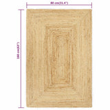 Vloerkleed Handgemaakt Jute Naturel