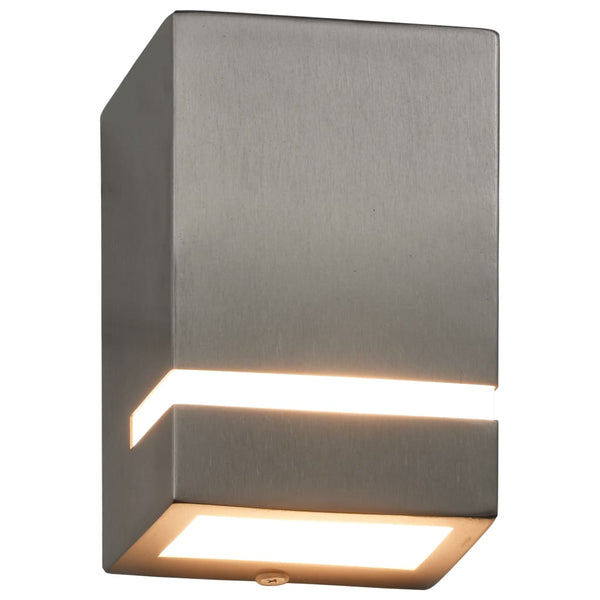 Buitenwandlampen 35 W Rechthoekig Kleurig Zilver
