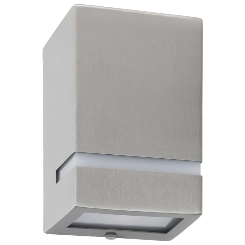 Buitenwandlampen 35 W Rechthoekig Kleurig Zilver
