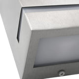 Buitenwandlampen 35 W Rechthoekig Kleurig Zilver