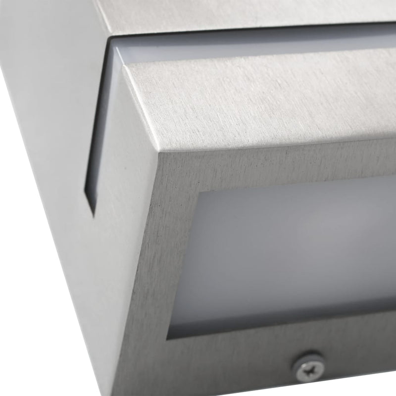 Buitenwandlampen 35 W Rechthoekig Kleurig Zilver