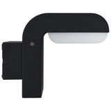 Led-Buitenwandlamp 9 W Ovaal Zwart Bladpatroon