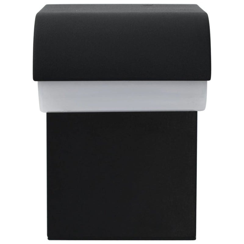 Led-Buitenwandlamp 9 W Ovaal Zwart Bladpatroon