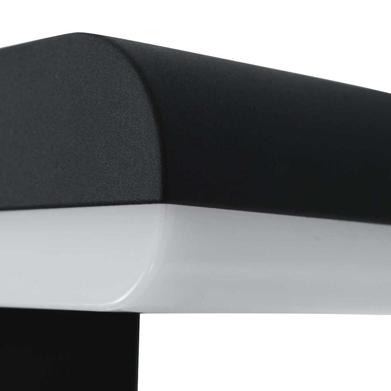 Led-Buitenwandlamp 9 W Ovaal Zwart Bladpatroon