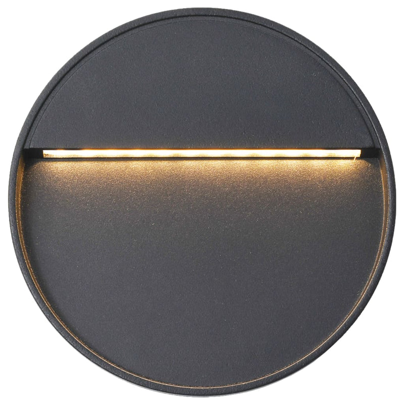 Led-Buitenwandlampen 3 W Zwart