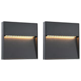 Led-Buitenwandlampen 3 W Zwart