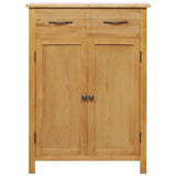 Schoenenkast 76X37X105 Cm Massief Eikenhout