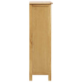 Schoenenkast 76X37X105 Cm Massief Eikenhout
