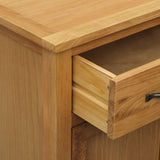 Schoenenkast 76X37X105 Cm Massief Eikenhout