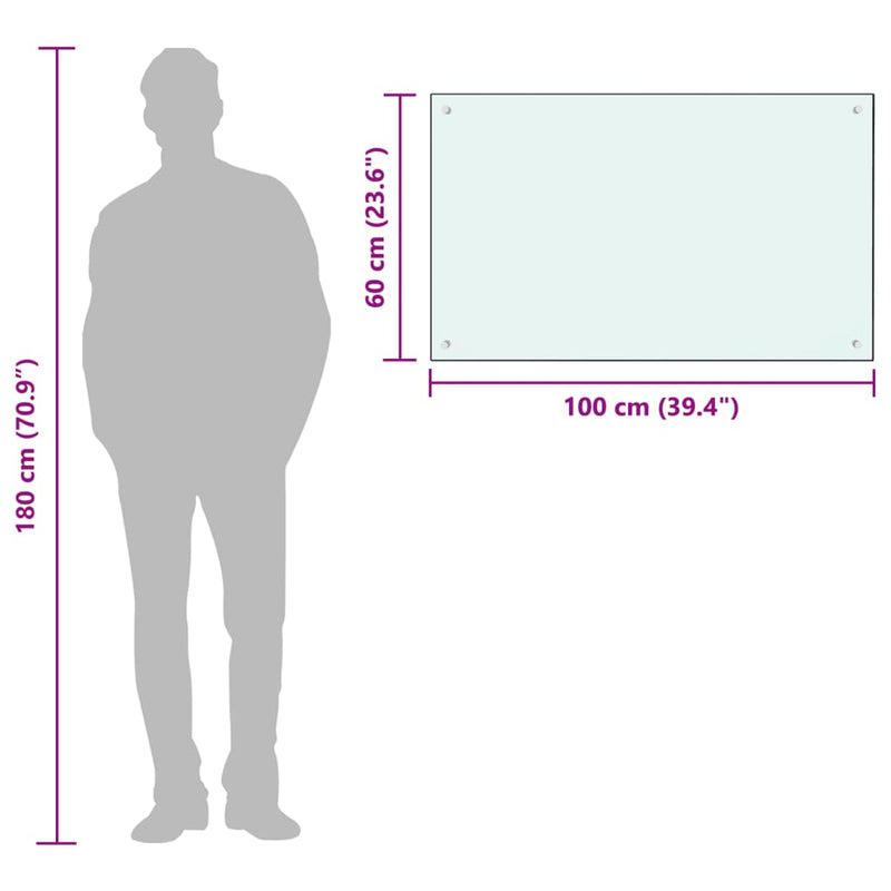 Spatscherm Keuken Gehard Glas Wit