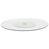 Serveerbord Draaiend 60 Cm Gehard Glas Transparant