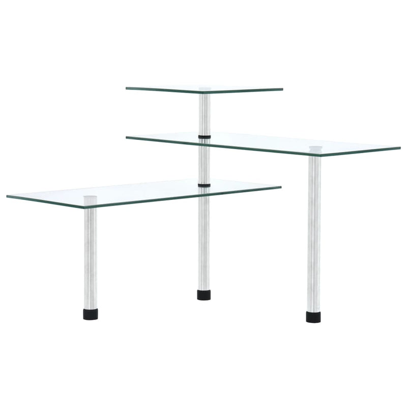 Hoekkastje Keuken 3-Laags Gehard Glas Matgrijs