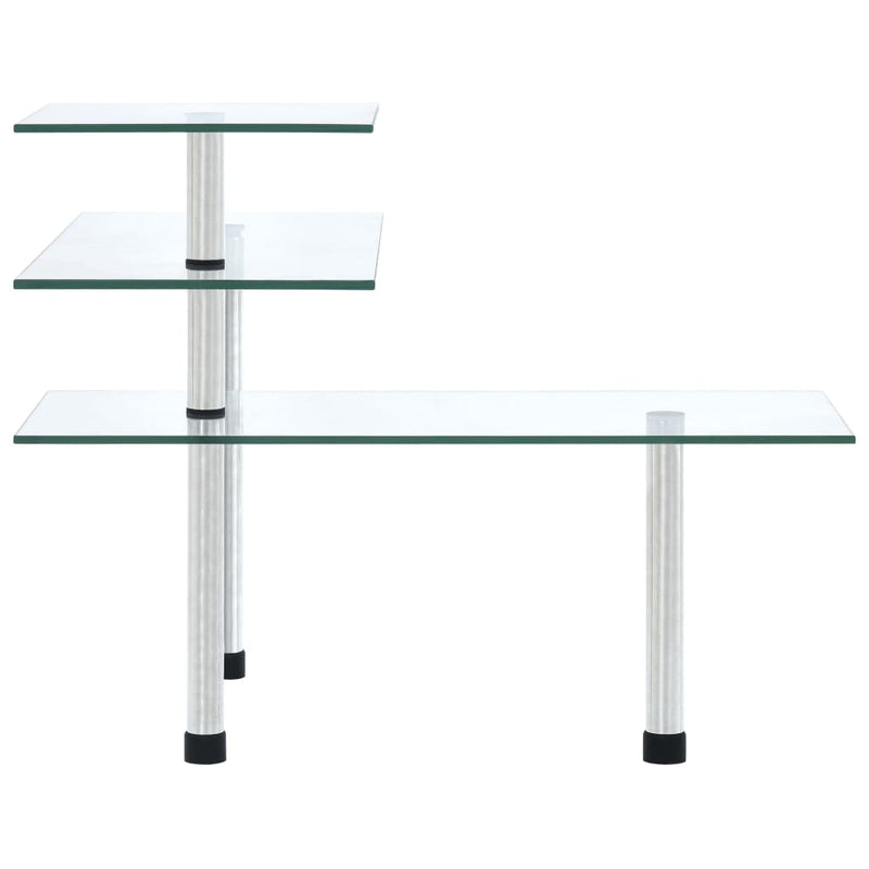 Hoekkastje Keuken 3-Laags Gehard Glas Matgrijs
