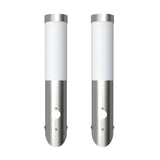 Buitenlamp Rvs Enego Met Sensor (2 Stuks)