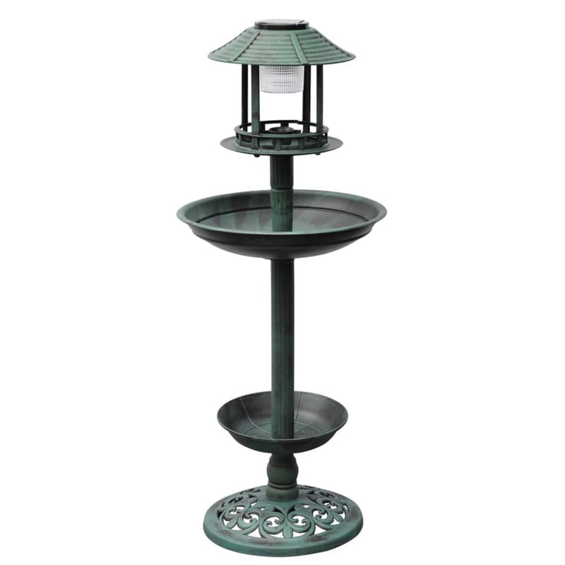 Vogelbad/Voederhuisje Met Solarverlichting