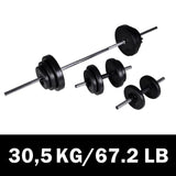 Barbell- En Dumbbellset 30,5 Kg