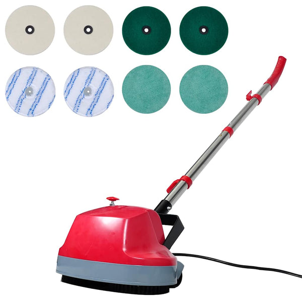 5-In-1 Tweekoppige Vloerschrobber & Polijstmachine