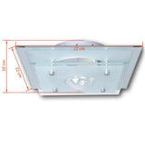 Plafondlamp Glas 1Xe27 Kristal
