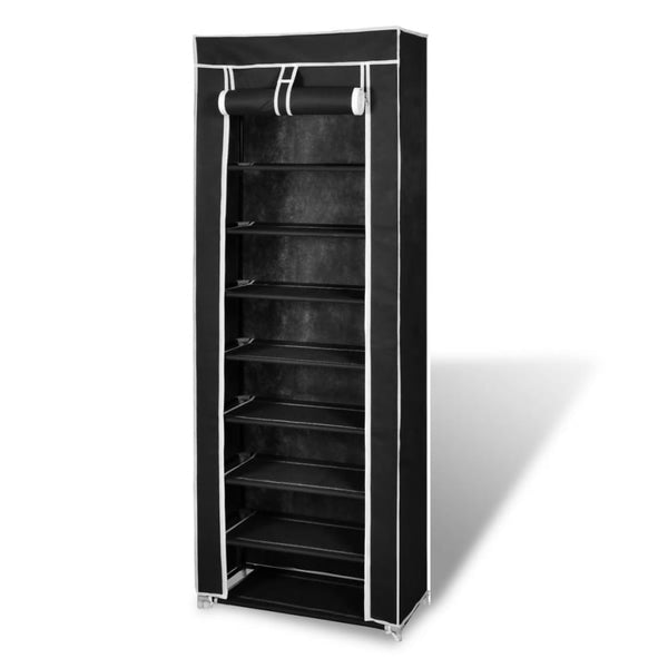 Schoenenkast Met Hoes 57X29X162 Stof