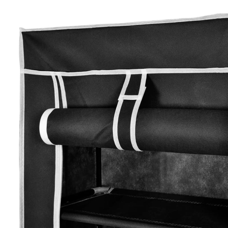Schoenenkast Met Hoes 57X29X162 Stof