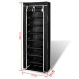 Schoenenkast Met Hoes 57X29X162 Stof