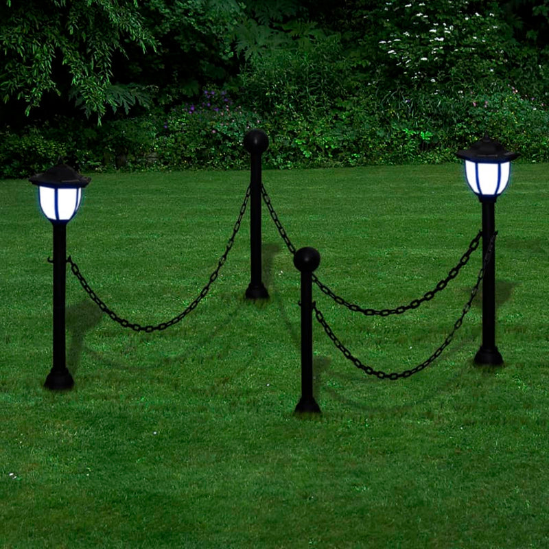 Solarlampen Met Hekwerk En Palen