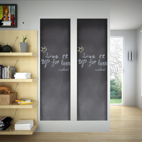 Muursticker Krijtbord 2 Rollen Met Krijtjes 0,45X2 M