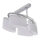 Plafondlamp Met Ellips Glazen Kapjes (4 X E14)