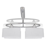 Plafondlamp Met Ellips Glazen Kapjes (4 X E14)