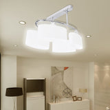 Plafondlamp Met Ellips Glazen Kapjes (4 X E14)