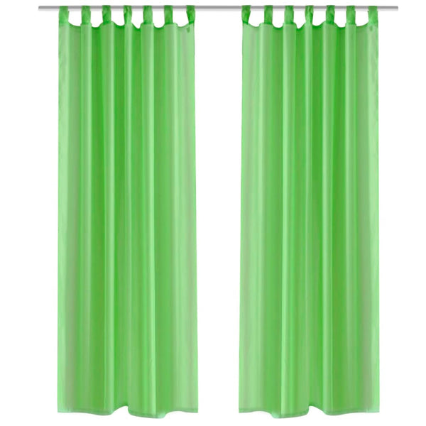 Gordijn Appelgroen 140X225 Cm (2 Stuks)