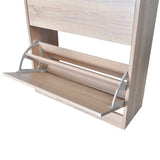 Schoenenkast Met 2 Vakken -Look Hout Eiken