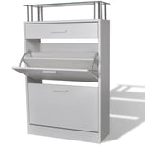 Schoenenkast 63X24X104 Cm Bewerkt Hout