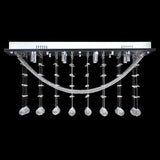 Plafondlamp Met Glinsterende Glas Kristallen Kralen 8Xg9 29 Cm Zwart