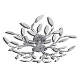 Plafondlamp Met Kristallen Bladeren Van Acryl 5Xe14 Wit Doorzichtig