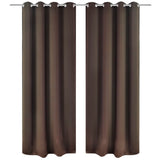 Gordijnen Met Metalen Ringen 2 Stuks (Creme)