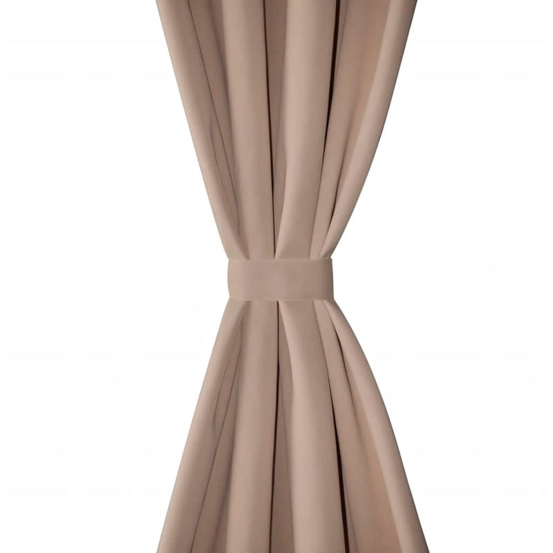 Gordijnen Met Metalen Ringen 2 Stuks (Creme)
