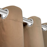 Gordijnen Met Metalen Ringen 2 Stuks (Creme)