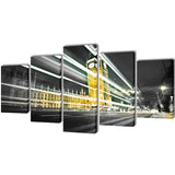 Canvas Muurdruk Set Monochroom New York Skyline