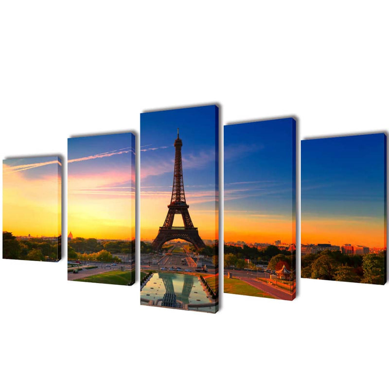 Canvas Muurdruk Set Monochroom New York Skyline