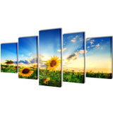 Canvas Muurdruk Set Monochroom New York Skyline
