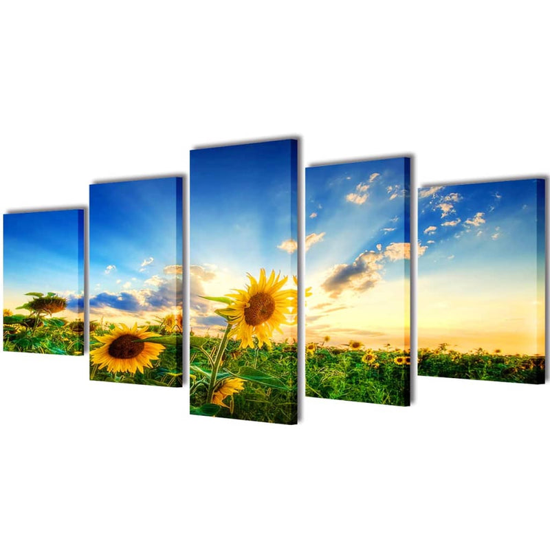 Canvas Muurdruk Set Monochroom New York Skyline
