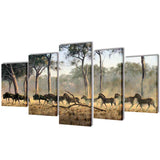 Canvas Muurdruk Set Monochroom New York Skyline