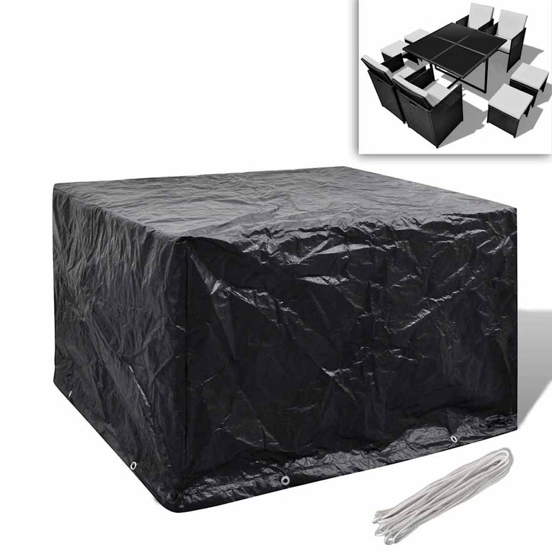 Tuinmeubelhoezen Poly Rattan 4-Persoons 113X113 Cm