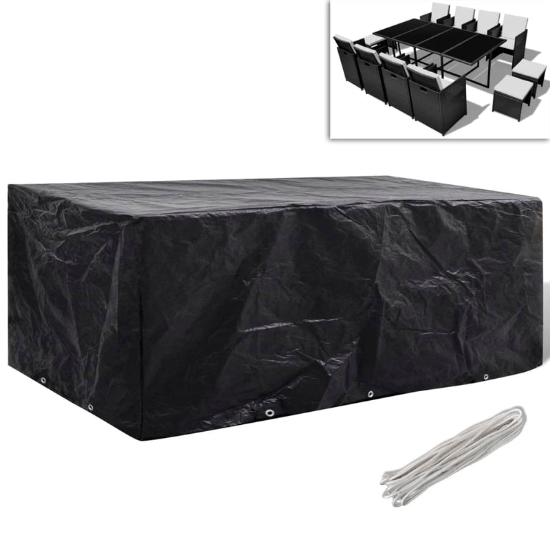 Tuinmeubelhoezen Poly Rattan 4-Persoons 113X113 Cm