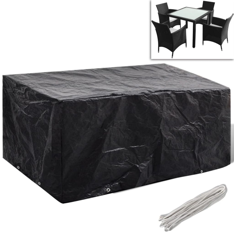 Tuinmeubelhoezen Poly Rattan 4-Persoons 113X113 Cm