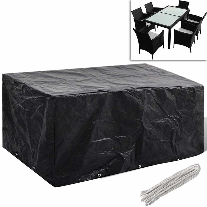 Tuinmeubelhoezen Poly Rattan 4-Persoons 113X113 Cm